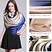 K-Elewon Silk Scarf Gradient Colors silk Scarves Long Lightweight Sunscreen Shawls for Women SK073 (G)