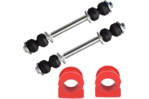 1A-NBY 4PCS Front Left & Right Stabilizer Bar Link and Front Stabilizer Bar Bushing Kit For 2007-2018 Cadillac Escalade, For Chevy Silverado 1500 Tahoe, For GMC Sierra 1500 Yukon K700538 K200222