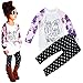 Hatop 1Set Toddler Baby Girl Long Sleeve Print T-shirt Tops+Pants Outfits Clothes