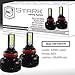 Stark All-in-One LED Headlight Conversion Kit - 80 Watt - 8,000 Lm - Cool White 6000K 6K - Low Beam/ High Beam/ Fog Light Bulbs - H8 / H9 / H11 / H16
