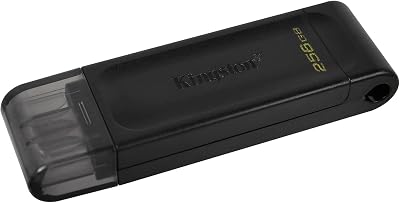 Kingston DataTraveler 70 DT70 32GB USB-C Flash Drive Black USB 3.2 Gen 1