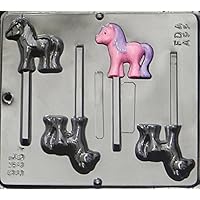 Candy Molds N More Horse Lollipop Chocolate Candy Mold Western My Little Pony 3307