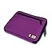 BUBM Portable Universal Electronics Accessories Travel Organizer /Ipad Case / Cable Organizer Bag (Purple)