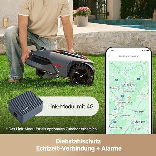 LiDAX Ultra 1200 Mähroboter ohne Begrenzungskabel, 3D-LiDAR&KI Vision