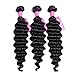 VRVOGUE Remy Brazilian Human Hair Deep Wave Bundles (14