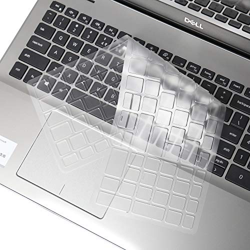 JRC Keyboard Skins,Premium Ultra Thin TPU Clear Keyboard Cover for 15.6" Dell Inspiron 15 5000 5584, Inspiron 15 7000 7590 7591 Laptop, US Layout Only