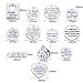 Jdesun 24 Pieces Inspiration Words Charms, 12 Styles Inspirational Message Charm Pendants for Crafting Necklace Bracelet (Silver)