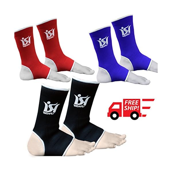 Ankle Foot Support MMA Boxing Brace Guard Pads Kick Muay Thai Gym