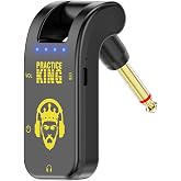 Btuty Silent Guitar Headphone Amp Rechargeable Practice Amplifier | Portable guitar headphone amp with USB audio interface, rechargeable battery, rotatable plug and silent practice design