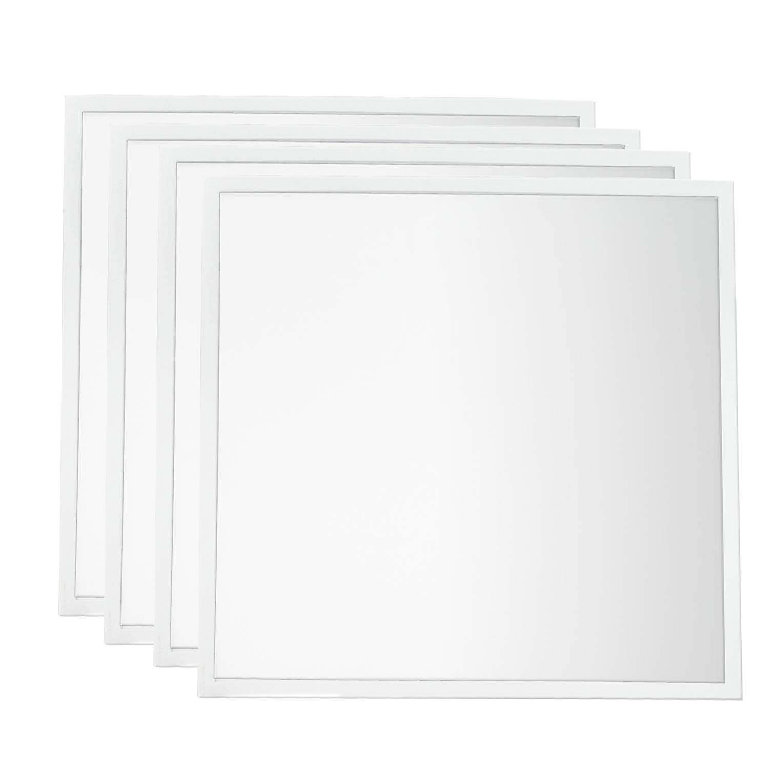 LED Panel Lights 600 * 600, Drop Ceiling Light Office Lamp,40W Super Bright,4800LM Neutral White 4000K,Perfect for Office, Meeting Room,Showroom,Supermarket,School(4 Pack)