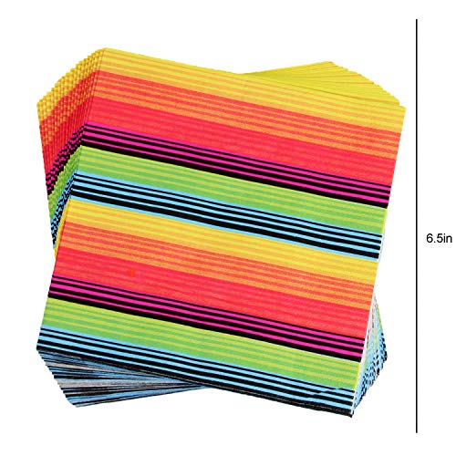 102 Piece Fiesta Party Supplies Set Including Banner, Plates, Cups, Napkins, Tablecloth, Straws, Serves 20 - Thumbnail 5