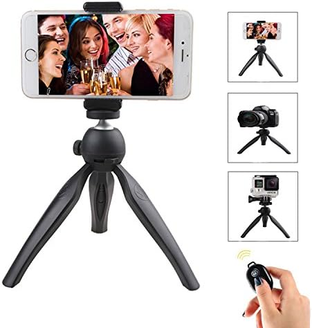 YanXi7 Bluetooth Selfie Stick Tripod For iPhone,360° Adjustable Portable Universal Phone Tripod Stand for iPhone,Camera,Samsung with Bluetooth Camera Remote Shutter and Smartphone Clip Mount