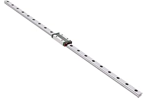 CHUANGNENG MGN12H 500mm Linear Rail Guide Mini Linear Sliding Guideway with Linear Bearing Sliding Block for for DIY CNC Routers Lathes Mills Automated Machines