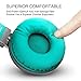 Picun Wireless Headphones 18 Hrs Battery, Romantic LED Breathing Light HiFi Stereo Bluetooth Headphones with HD Mic, Soft Earmuffs, TF Slot & Wired Mode for PC Cellphone TV Girl-Upgraded (Grey Mint)thumb 2