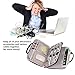 Electronics Organizer Travel Cable Cord Wire Bag Accessories Gadget Gear Storage Hard Cases for 10.5 Inch Tablet (Black)