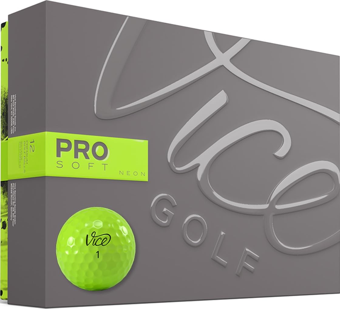 VICE Golf Pro Soft Lime Golf Balls Image