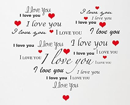 Adesivo Murale Wall Sticker Cuore Frasi Romantiche Amore Regalo Anniversario Romantico Decorazione Parete Decorazione Muro Camera Da Letto Originale Cuore Vinyluse Amazon It Fai Da Te