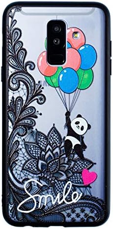 AXRXMA Samsung Galaxy J8 2018 Case,Delicate Texture Light Thin Painted Emboss Patterns TPU Soft Back Shell Case for Samsung Galaxy J8 2018 (Color : 1)