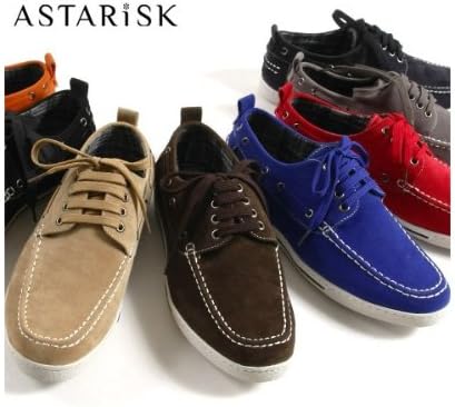 Amazon アスタリスク Astarisk 春夏はホワイトソール スウェード風デッキシューズ 41 グレー Gry Astarisk アスタリスク ローファー スリッポン