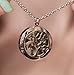 Tree of Life Essential Oil Diffuser Necklace Stainless Steel Aromatherapy Jewelry with 20 Inch Rolo Chain 5 Pads