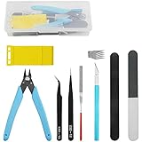 BXQINLENX Professional 9 PCS Gundam Model Tools Kit Modeler Basic Tools Craft Set Hobby Building Tools Kit for Gundam Car Mod