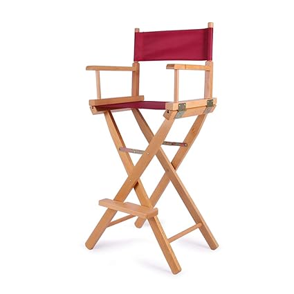 Amazon Com Solid Wood High Director Chair Outdoor Portable