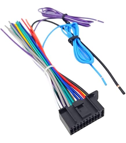 16-Pin Wire Harness For JVC Car Stereos - KD-R760, KW-R920BTS, KW-ADV794, And More