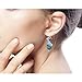 NOVICA Artisan Handmade Cultured Freshwater Pearl Aquamarine Cluster Earrings Unique .925 Sterling Silver Agate Glass Bead White Blue Thailand Scuba Birthstone 'Blue Love'