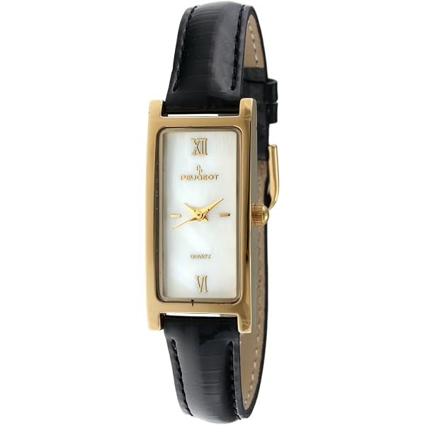 peugeot women's 14k gold plated tank leather dress watch Amazon.com: Peugeot Women's 14K Gold Plated Tank Leather Dress Watch with Roman Numerals Dial, Black : Peugeot: Clothing, Shoes & Jewelry
