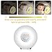 Wake Up Light Alarm Clock - Digital Led Sunrise Simulator Alarm Clock Radio FM RGB White Adjustable Color Changing Touch Display Circular Modern Wake Up Table Lamp Light