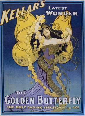 Magic Makers Kellar's Latest Wonder - The Golden Butterfly - Magic Poster