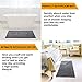 Vdomus Soft Microfiber Shag Bath Rug, Extra Absorbent Comfortable, Anti-Slip,Machine-Washable Large Bathroom Mat (Grey 47'' X 26'')