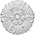 Ekena Millwork ROS03X03FL 3 7/8-Inch Od X 1/2-Inch P Floral Rosette
