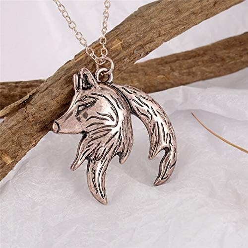 Wolf couple necklace Clearance