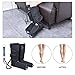 Air Compression Leg Massager for Foot Calf and Arm Massage with Portable Handheld Controller Improve Blood Circulation - 2 Modes & 3 Intensities Portable (Black)