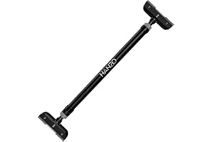 HANZO Doorway Pull Up Bar, No-Screw Installation, Secure Grip Chin Up Bar for Home Workouts, Fits Most Doorframes