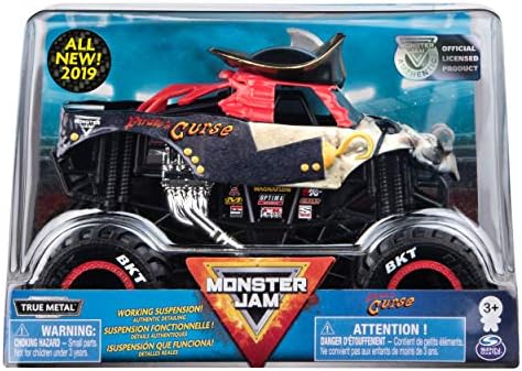 Monster Jam Official Pirates Curse Monster Truck, Diecast Vehicle 124 Scale