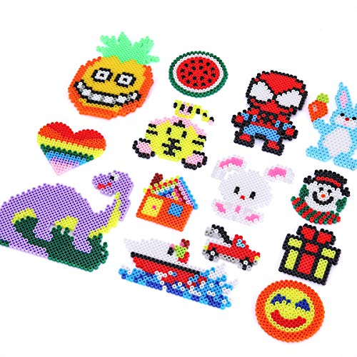 Ollieroo 9000 pcs Perler Beads Kit with Pegboards 36 Colors Iron Fuse