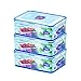 (Pack of 3) LOCK & LOCK Airtight Rectangular Food Storage Container 87.92-oz/10.99-cup