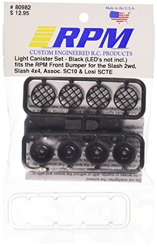 RPM Light Canister Set for RPM Slash and Nitro Slash Front Bumper, Black