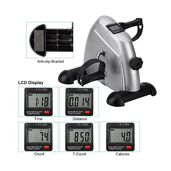 himaly-Mini-Exercise-Bike-Portable-Home-Pedal-Exerciser-Gym-Fitness-Leg-Arm-Training-Adjustable-Resistance-with-LCD-Display-for-Women-and-Men Mini Exercise Bike Pedal Exerciser Portable Home Office Leg Arm foot Cycle Bike with LCD Display & Adjustable Resistance…