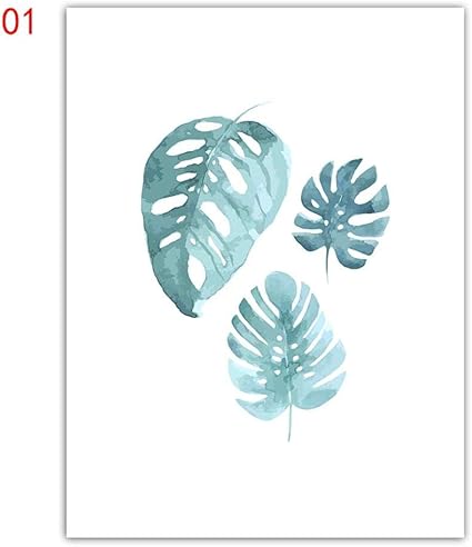 Stile Nordico Acquerello Decorazione Per Bambini Foglie Poster Ragazza S Camera Immagini Stampe Pittura Hd Wall Art Inglese Lettera Tela 28x36cm Incorniciato Asd3841 01 Amazon It Casa E Cucina