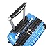 Lucas Outlander Carry On Hard Case 20 inch Expandable Rolling Suitcase With Spinner Wheels (20in, Blue)
