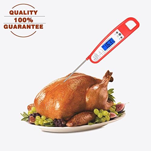 Instant Read Meat Thermometers Magnetic Digital LCD Cooking Thermometer Electronic Food Candy Thermometers With Foldable Probe For Milk, Tea, BBQ, Kitchen, Barbecue, Baking Frying