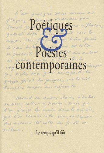 Poétiques & poésies contemporaines