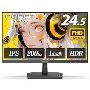 INNOCN ゲーミングモニター 24 .5インチ モニター 200Hz 180Hz フルHD IPSパネル 1MS応答速度 25G2G