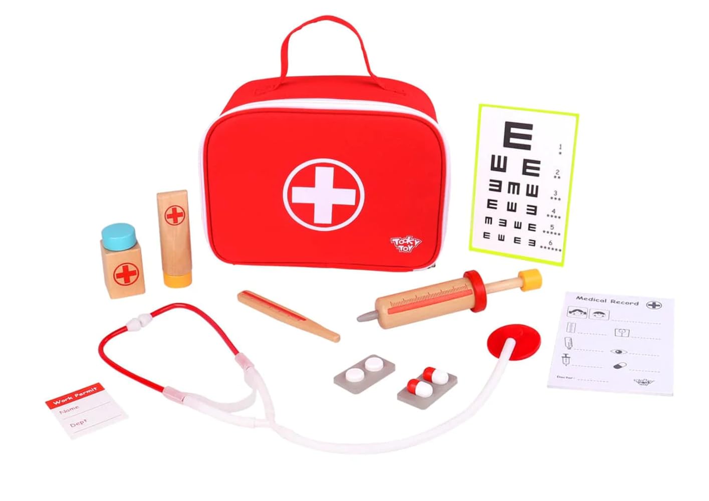 Other 921 TKC567 EA Wooden Medical Set (EXP), Various, Little doctor's bag