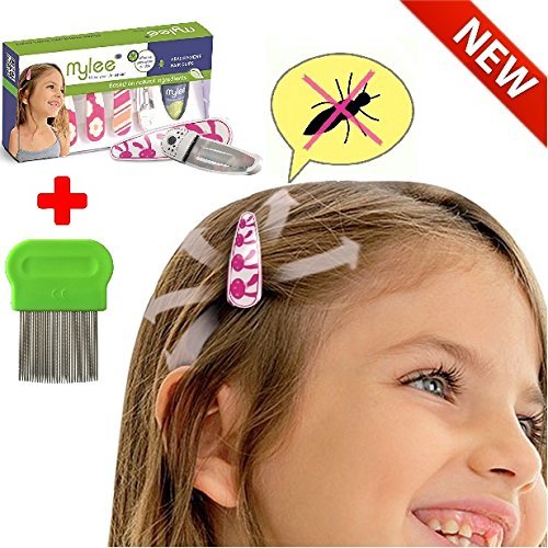 Lice Prevention head Clips, Nit Treatment + Comb, Patented Organic Product, Safe Healthy & Effective Clips That Put An End To Lice On Your Daughter s Head- Discreet Lice Protection,