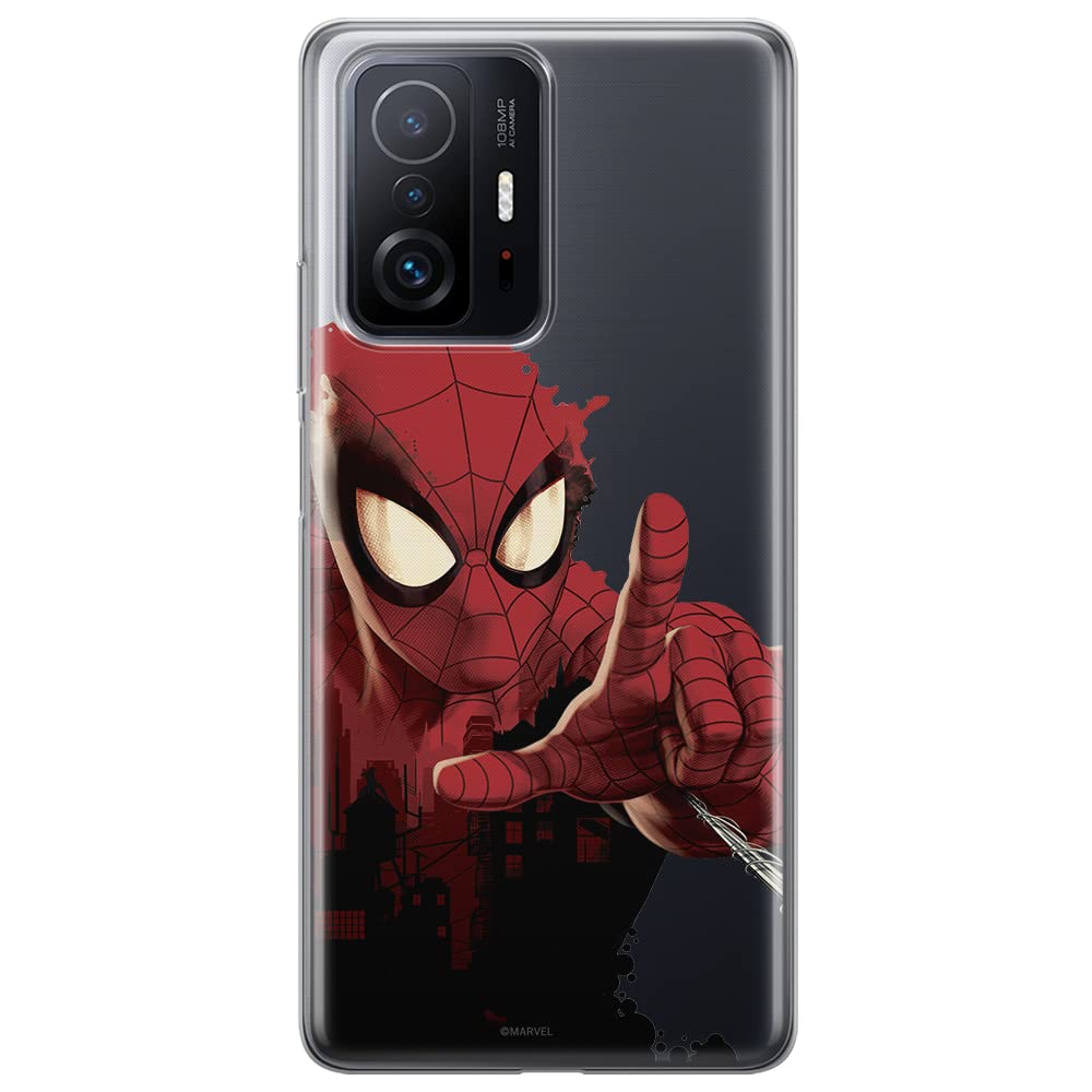 ERT GROUP mobile phone case for Xiaomi 11T 5G / 11T PRO 5G original and officially Licensed Marvel pattern Spider Man 006 optimally adapted to the shape of the mobile phone, partially transparent