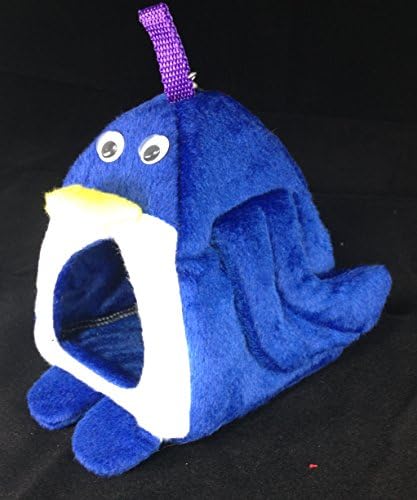 Penguin Hanging Hammock Bunk Bed House Rat Bird Sugar Glider Hamster Small Pet (Navy Blue)